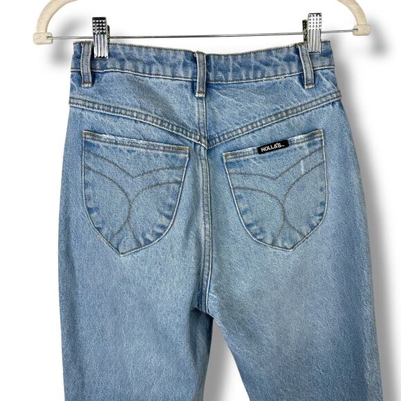 ROLLA'S Original Straight Leg City Worn G'Day Mate High Rise Distressed Jeans - Picture 7 of 8